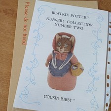 Beatrix Potter Nursery Collection Cousin Ribby Toy Knitting Pattern  Alan Dart 