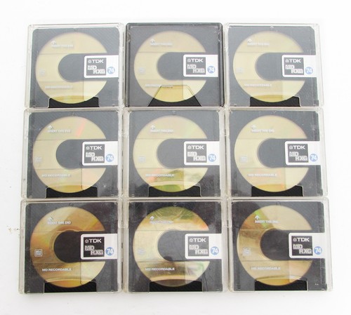 Tdk minidisc rxg 74 mins - 9x,