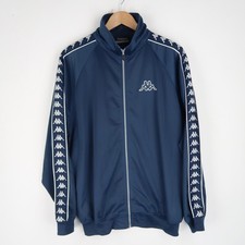 Kappa Vintage 90s Track Top Zip Jacket Blue SZ XL (V2611)
