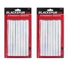 16 x New Radiator Pipe Covers 19.5cm Sleeves Shrouds Snap Around Pipes - White