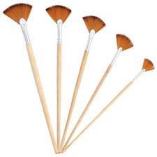  5 Pcs Detail Paint Brush Model Convenient Painting Fan Watercolor