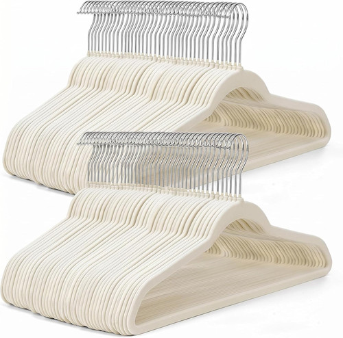 Ivory velvet hangers pack - hangers,