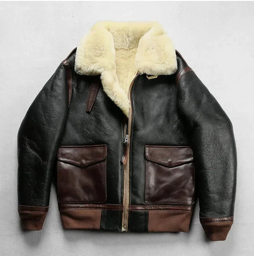 Men sheepskin leather 1 - men's,