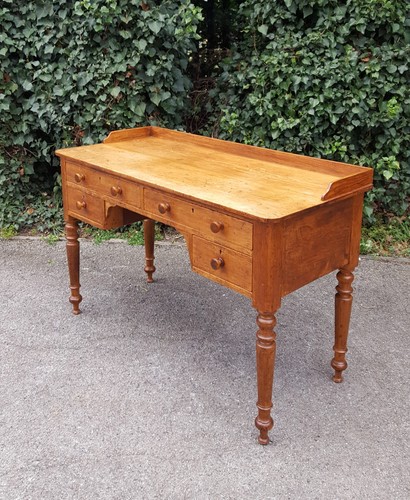 Victorian pine writing desk - victorian,