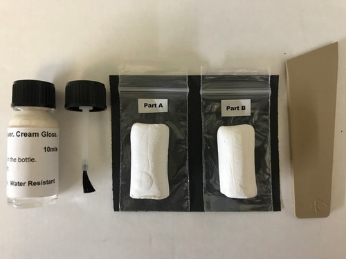 Cream corian worktop epoxy - cream,