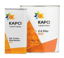 KAPCI 2K 4:1 High Build PRIMER GREY with KAPCI 2K Filler HARDENER - 3.75L KIT