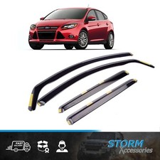 STX CLIP IN INTERNAL WIND DEFLECTORS - VISORS FOR 5 DOOR FORD FOCUS 2011-2018