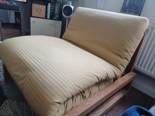 Futon company solid oak single - futon,