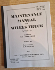 TM 10-1207 Maintenance Manual