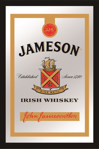Jameson mirror irish whisky - mirror,