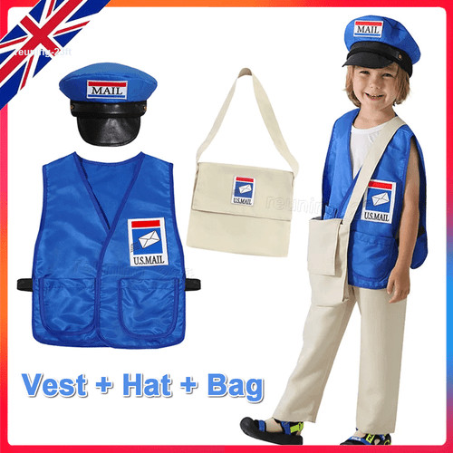 Kids mailman costume mail - mailman,