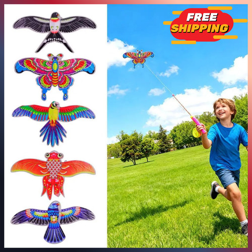 Kids butterfly kite cartoon - kite,