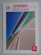 Citroen Diesel Brochure 1989 - AX, BX Turbo Saloon & Estate, BX Saloon & Estate.