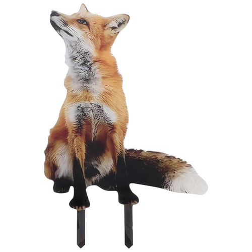 Fox shaped garden stake - shaped,