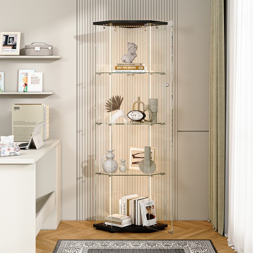 Corner glass display cabinet - display,