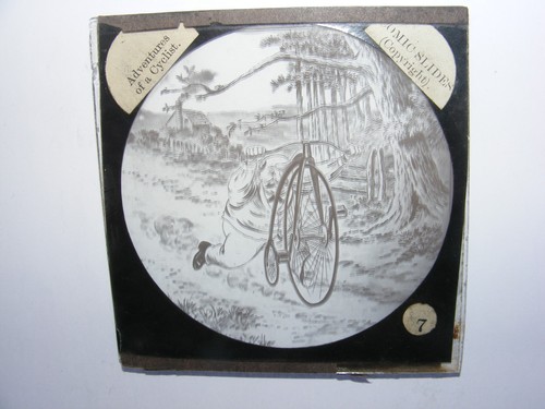 Antique magic lantern - magic, glass