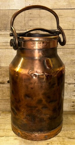 Vintage farming coppered dairy - farming,