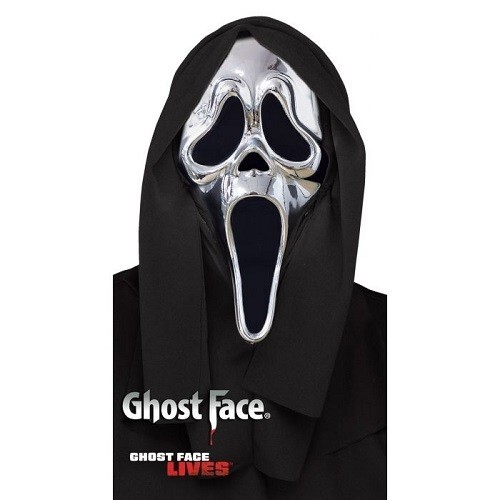 Ghost face chrome mask scream - chrome,
