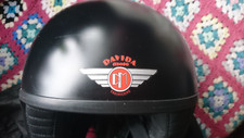 Motorbike Helmet Open Face Davida Moto Jet Black 58 Medium