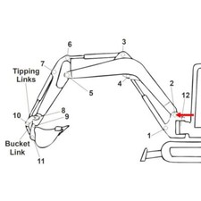 Pin (Position 2) for Kubota