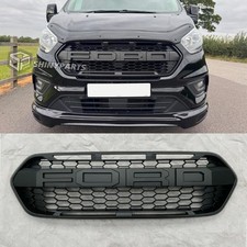 Grille For 2018-2023 Ford Transit Custom Raptor Style Bumper Hood Upgrade Mesh