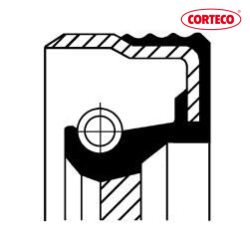 Shaft seal crankshaft corteco - shaft,