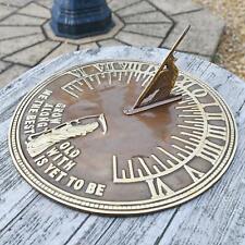 Antique Brass Old Father Time Garden Sundial – 29cm