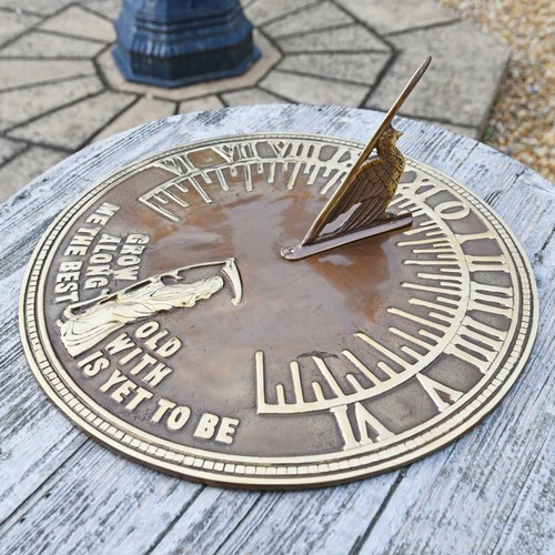 Antique brass old father time - antique,