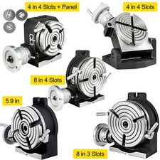 VEVOR Rotary Table Horizontal Vertical 100 / 150 / 200 mm for Milling Machine