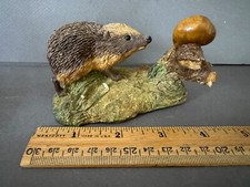 AYNSLEY MASTERCRAFT HEDGEHOG PORCUPINE SNAIL FIGURINE VINTAGE