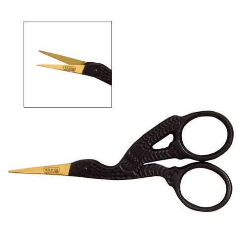 Gold black embroidery - gold/black,