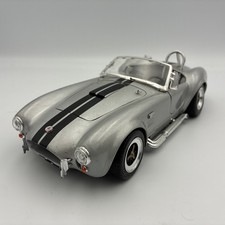 Road Legends 1964 Shelby Cobra 427 SC Diecast Model Car Silver 1/18 Scale