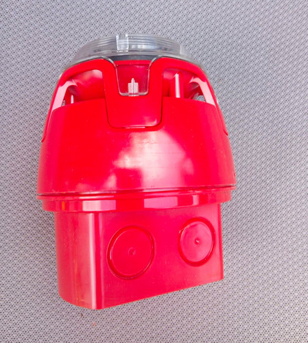 Kac red fire - alarm, wall