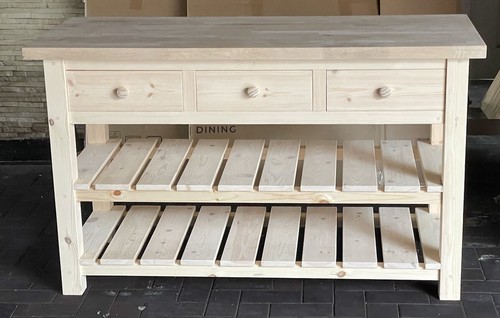 Kitchen island unpainted - island,