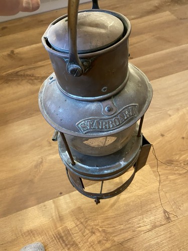 Antique nunn co ship lamp - nunn, &