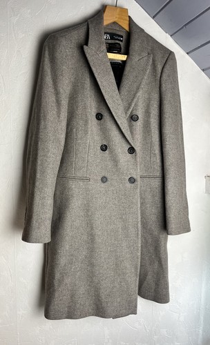 Zara taupe manteco coat l - taupe,