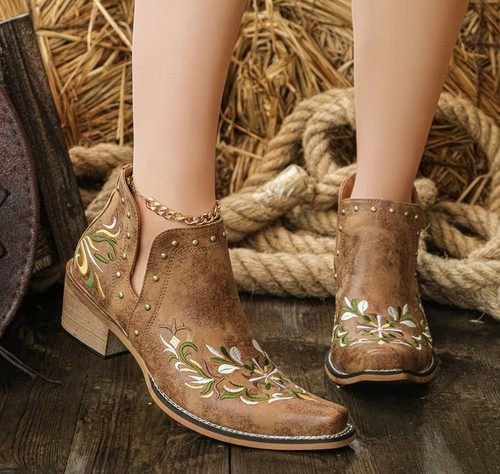 Ankle boots western retro - ankle,