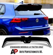 VW Golf MK8 TSI TDI Oettinger Style Gloss Black Rear Roof Spoiler Boot Lip Wing