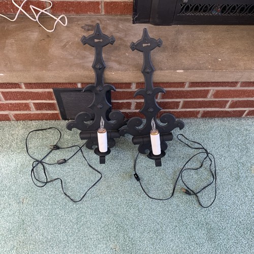 Wrought iron wall - wrought, sconce