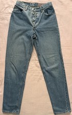 Vintage USA made Levis 901 0114 Jeans W29 L32 90s mom Tapered Blue ladies 2