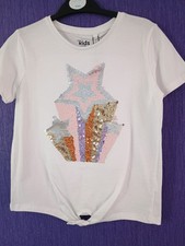 White T shirt Top with Sparkly