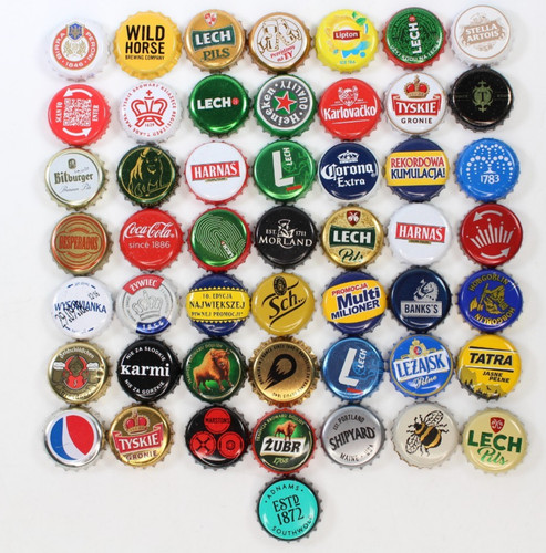 50x beer drinks bottle tops - beer,