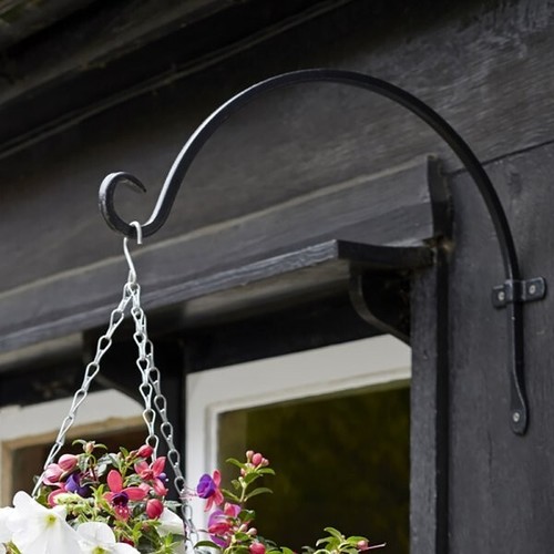 Hanging flower basket bracket - hanging,