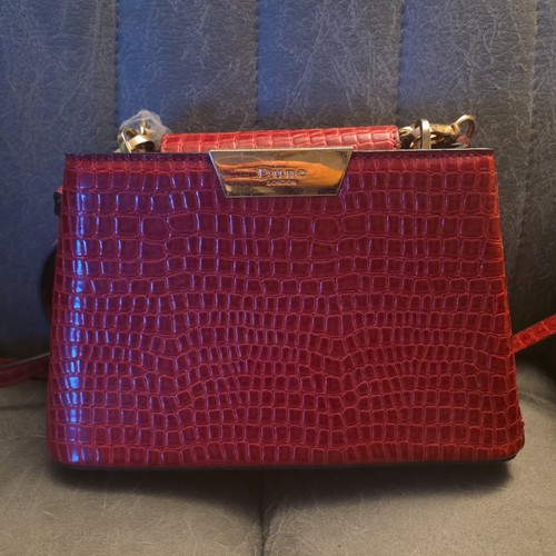 Dune red croc - dune, croc-embossed