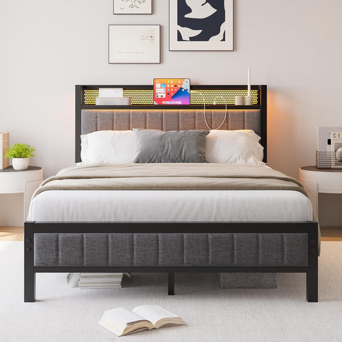 Luxury upholstered bed - luxury, w