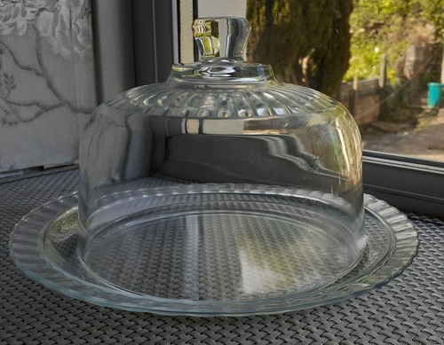 Vintage arcoroc cheese dome - arcoroc,