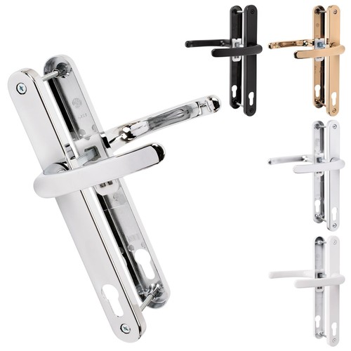 Upvc door handle pair sprung - upvc,