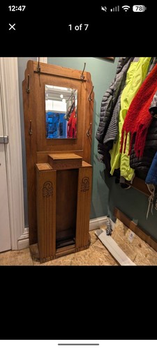 Antique hallway stand storage - stand,