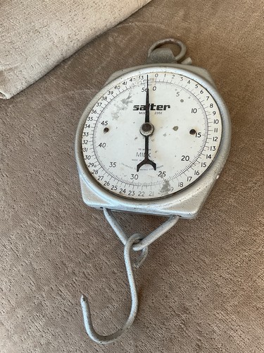 Vintage salter milk hanging - vintage,