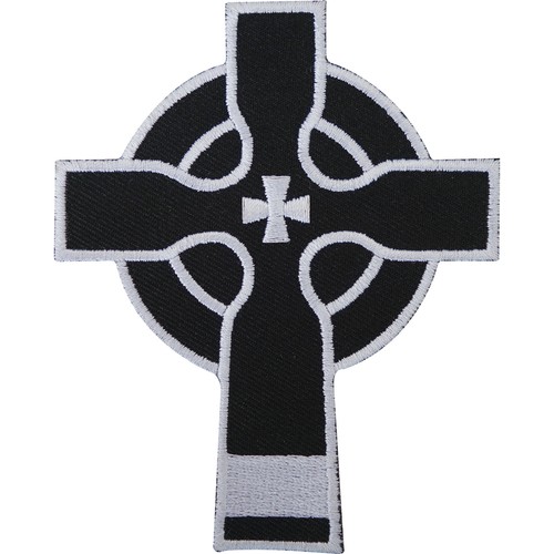 Celtic cross embroidered iron - cross,